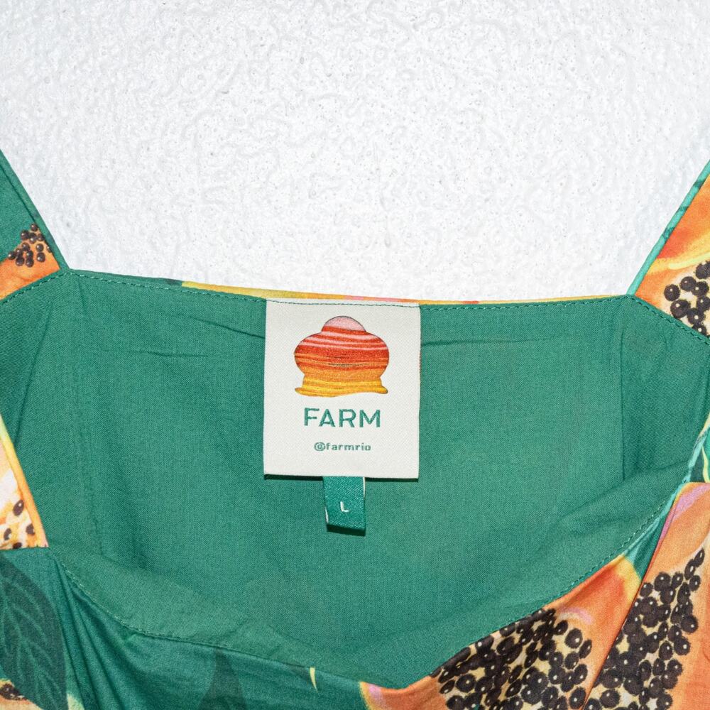 FARM Rio Green, Blue & Yellow Tropical Tiered Mini Dress - Picture 3 of 12